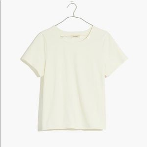 MADEWELL Luxe Boxy-Crop Tee T-Shirt